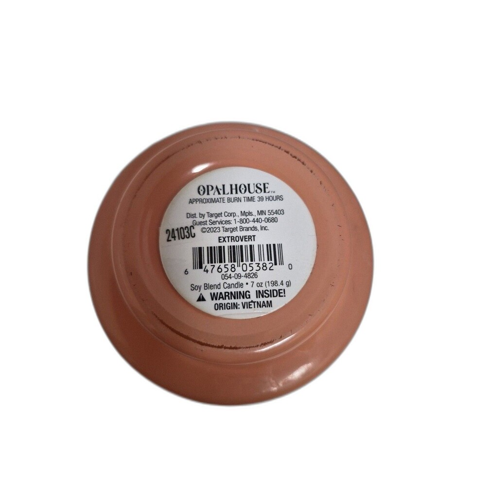 Opalhouse Extrovert Citrus Soy Candle 7oz Pink Jar Target Discontinued Decor - Picture 3 of 4
